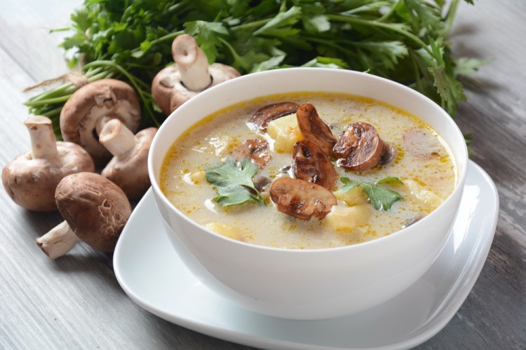 شوربة المشروم بالبطاطس